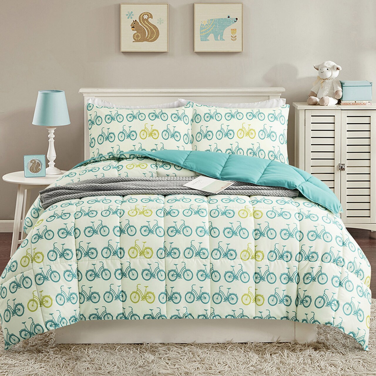 Peace Nest All Season Reversible Down Alternative Comforter Set Twin Full King